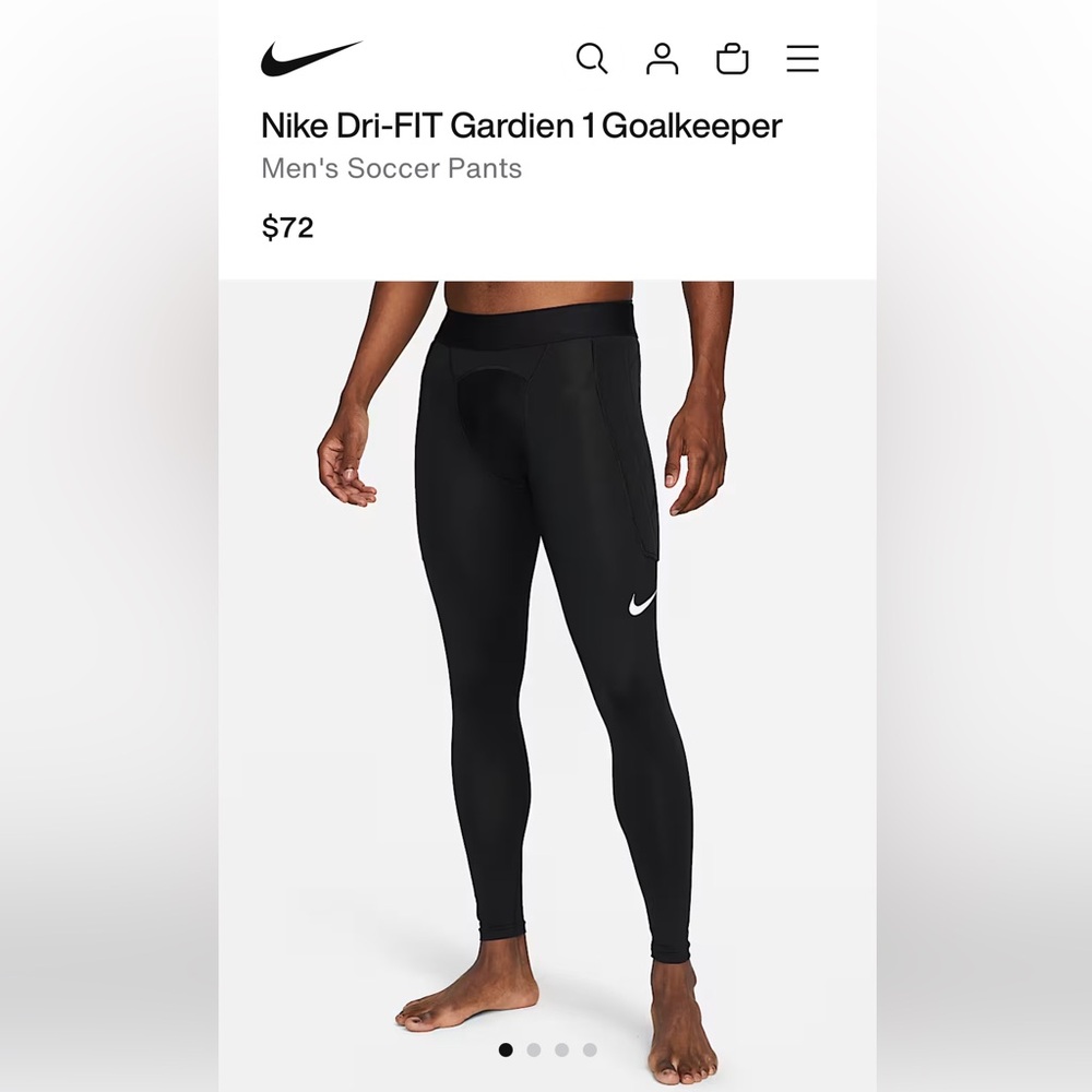 2 Pairs - Nike Dri-FIT Gardien 1 Goalkeeper Pants Tights - XL